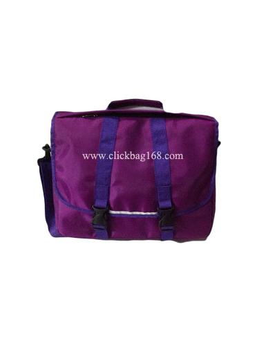 กระเป๋าผ้าซาตินสป้องค์สีม่วง CLICK 0129